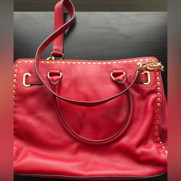 Michael Kors - Red Leather - With gold trim - Satchel / Shoulder Bag - Picture 6 of 6